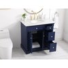 Elegant Decor 36 Inch Single Bathroom Vanity In Blue VF53036BL